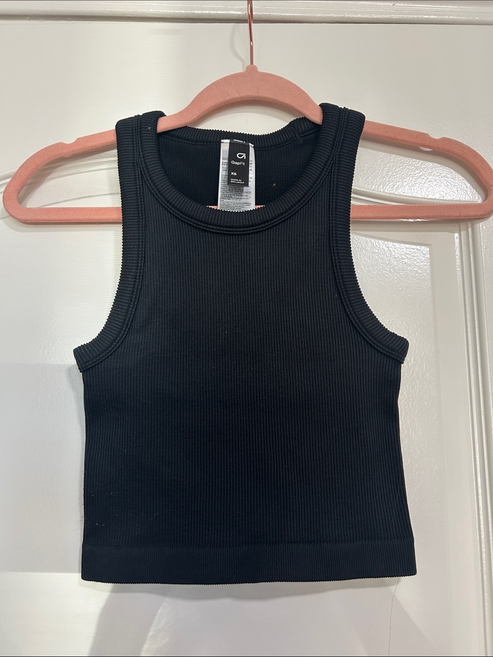 GAP Black Ribbed Tank Top